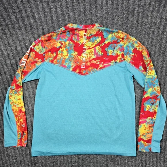 Huk Performance Fishing Shirt Mens Medium LS Icon X Kryptek Camo Polyester - Picture 2 of 12